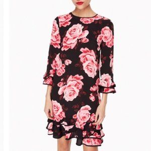 NWOT KATE SPADE NY ROSA RUFFLE SHIFT DRESS XS